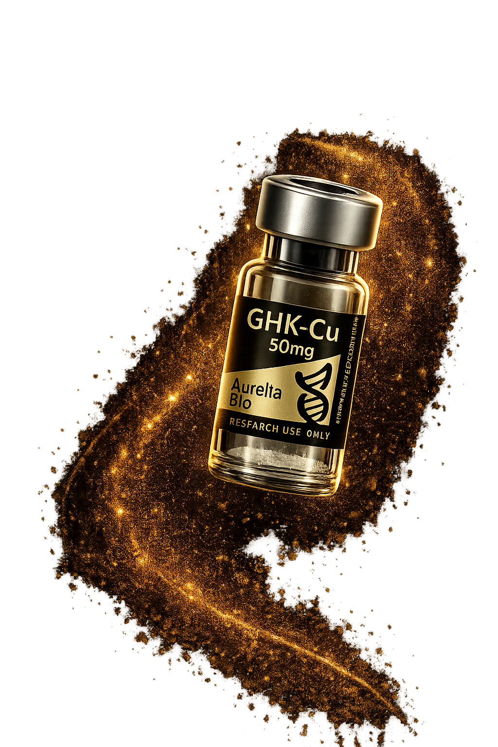 GHK-Cu 50mg - Copper Peptide Lyophilised Research Compound Vial